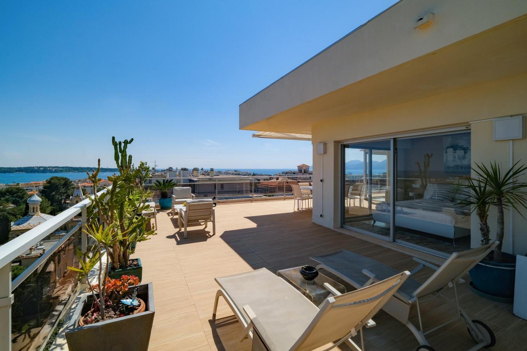 Villa Sur Le Toit - Vue Mer Exceptionnelle Cannes Extérieur photo
